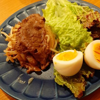 [簡単]自宅で焼肉定食(*^^*)